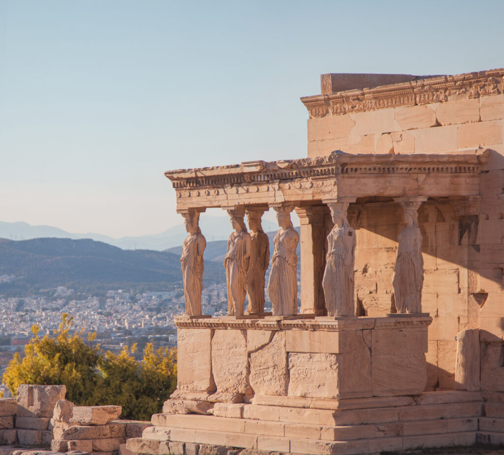 Die Karyatiden des Erechtheions auf der Akropolis